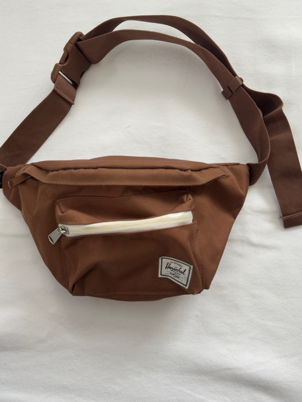Herschel Supply Company Brown Canvas Waist Pack with Front Zip